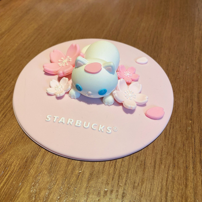 老虎硅胶杯盖咖啡杯防尘盖子卡通松鼠圆形杯盖陶瓷杯盖配件|undefined