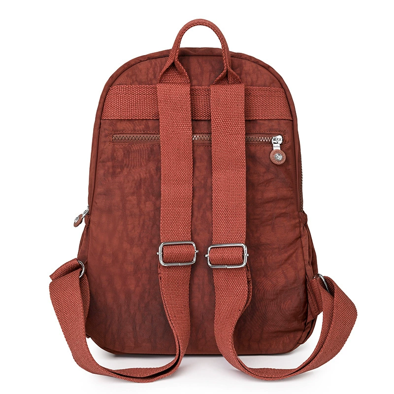 Capacious backpack, trend water repellent nylon school bag for traveling