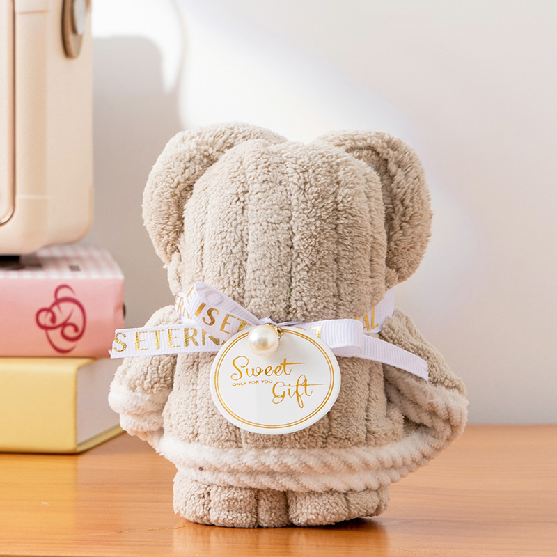 クリエイティブバニーお土産タオル、かわいいクマのタオル、誕生日プレゼント、結婚祝いのお返し、タオルギフト|undefined