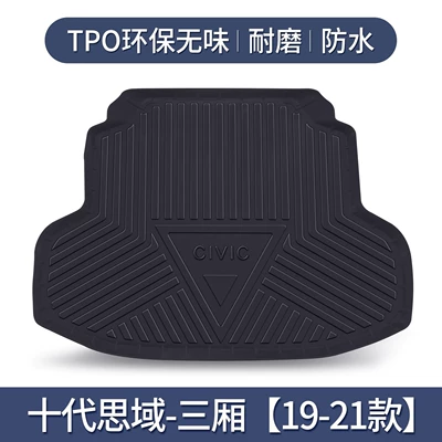 11Th Generation Civic Trunk Mat: Trunk Mat - the-tenth-generation-civic-sedan-19-21-models-exclusive-3d-stereo-high-edge-10090