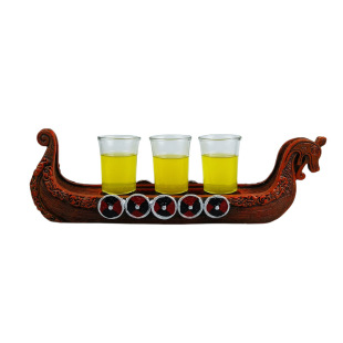 Cross-border New Products European Chinese-style Viking Glass Wine Glass Personalized Spirits Glass Viking Vodka Cup