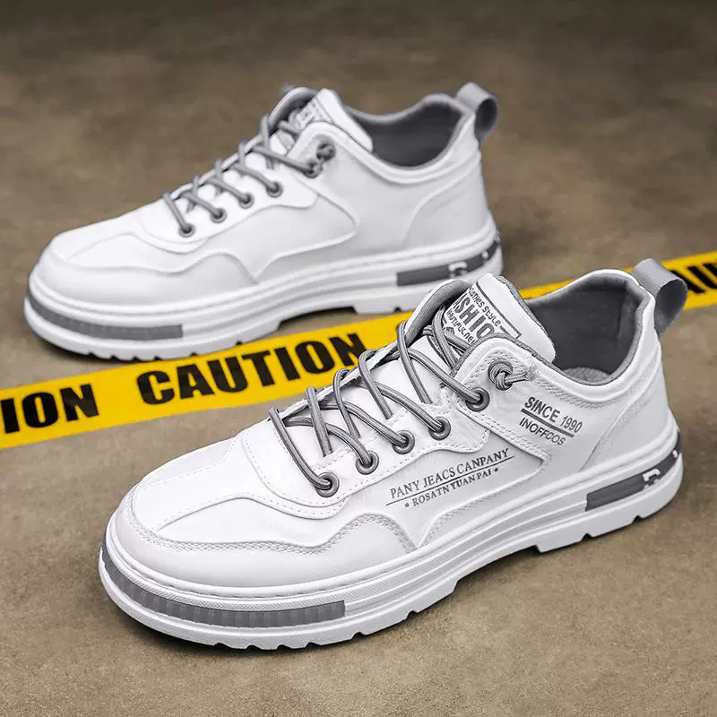 Мужская обувь 2024 весна новая нескользящая и износостойкая рабочая обувь мужская рабочая обувь мода дикая толстая подошва Martin сапоги мужчины