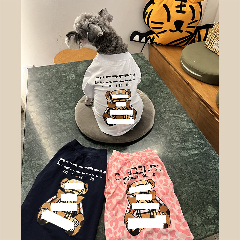 International pet clothing for small dogs, summer, Schnauzer and Teddy, thin T-shirt B bear