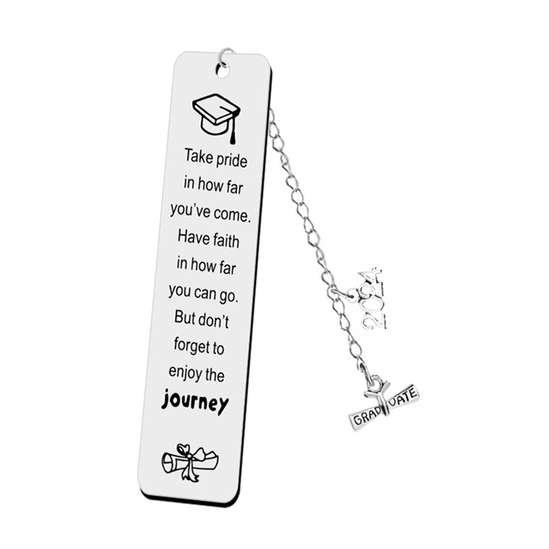 Marcador de acero inoxidable 2024 temporada de graduación marcador inspirador regalo del día del maestro de Acción de Gracias letras láser más logotipo