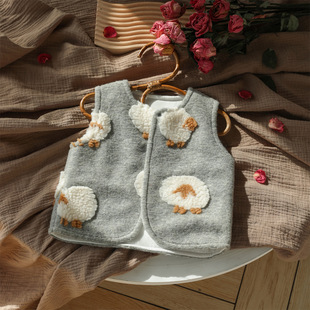 Baby's Vest Autumn and Winter Baby's Cotton Warm Vest Cotton Outer Wearing for Boys and Girls Children's Vest Jacket Waistcoat