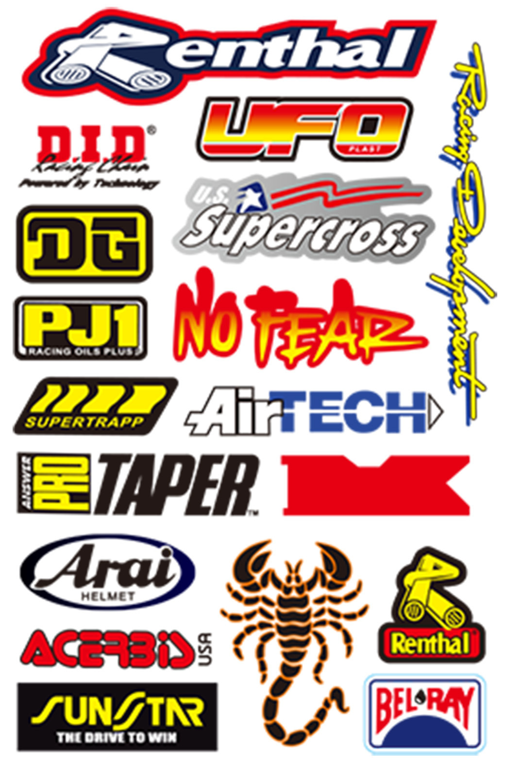 Nuevo Amazon motocross Racing pegatinas bicicleta piezas de coche patrocinador casco PVC calcomanías