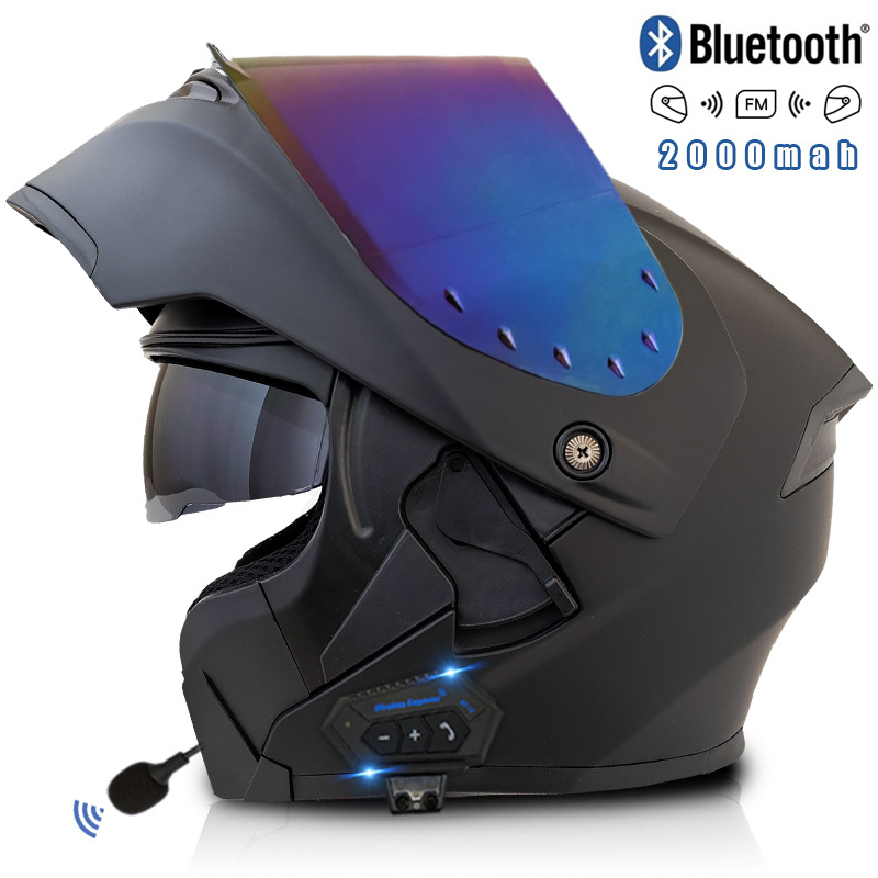 SE-아시아 블랙 컬러풀 미러-같은 인터콤 블루투스