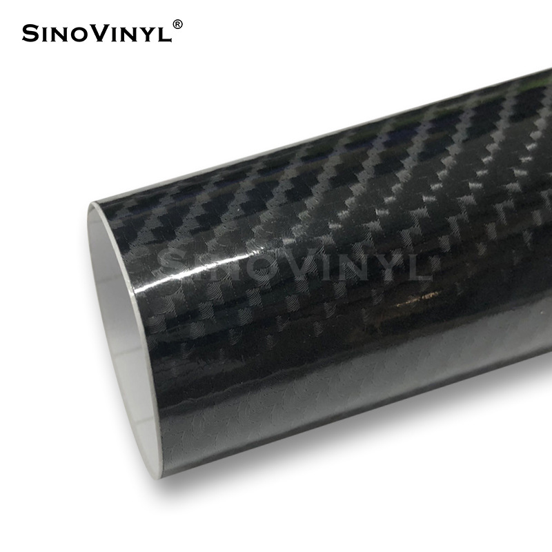 Carlake 5d6d brillante coche de fibra de carbono pegatinas de coche decoración del cuerpo pegatinas consola central película ventas directas de la fábrica
