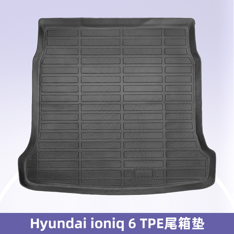 Aplicable a 23 - 24 modelos modernos Ioniq 6 3D todo el tiempo TPE esterillas impermeables