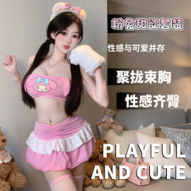 性感情趣内衣女制服二次元萌妹玉桂狗可爱纯欲诱惑免脱套装2818
