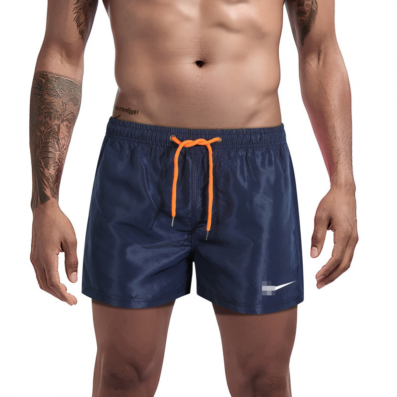 Summer Beach Shorts, Large Size Men's Anti-Embarrassment Beach Shorts, Double-Layer Knitted Waterproof Swimming Gear