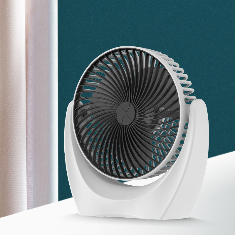 Black-V01 Desktop U-Shaped Fan-(Rechargeable Model)