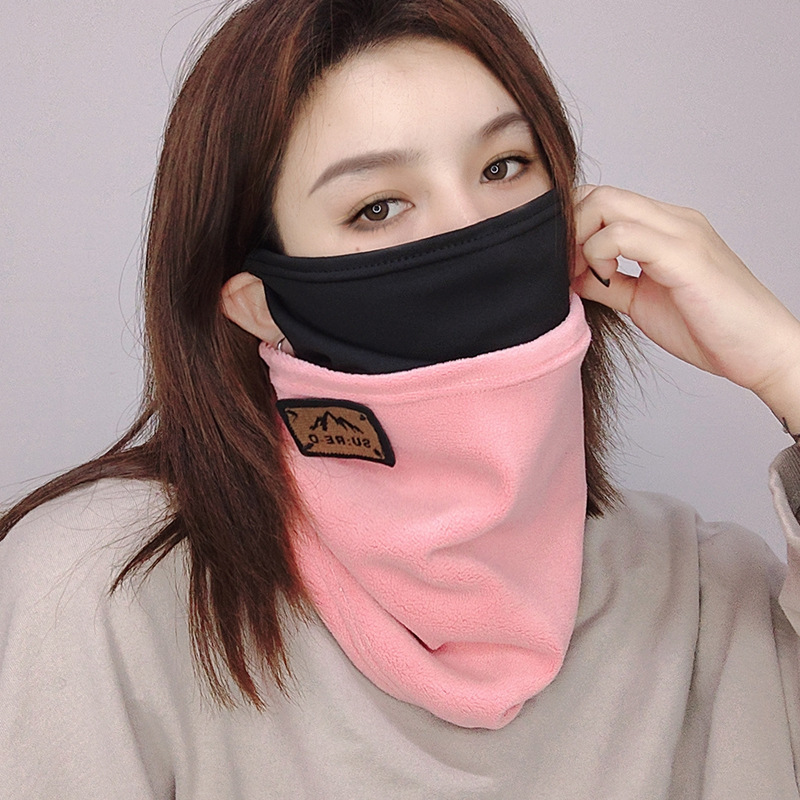 Máscara cálida a prueba de viento para ciclismo de otoño e invierno para hombres Funda multifuncional para cuello para exteriores con orejas colgantes Funda para cuello a prueba de frío Funda para cuello
