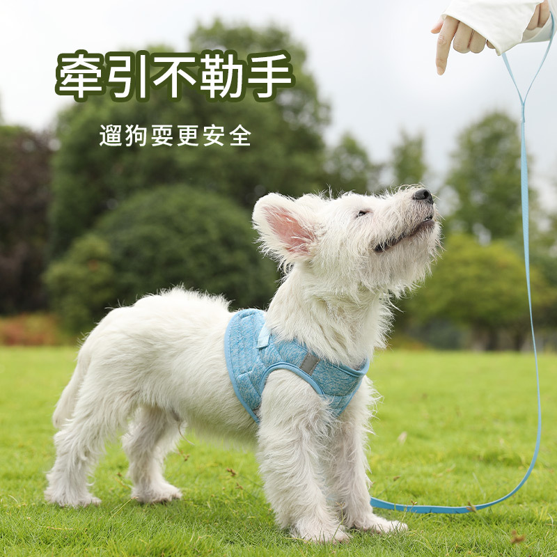 Correa de perro mascota gatito chaleco reflectante correa de pecho perro caminando cuerda anti-rotura al aire libre Cadena de perro pequeño