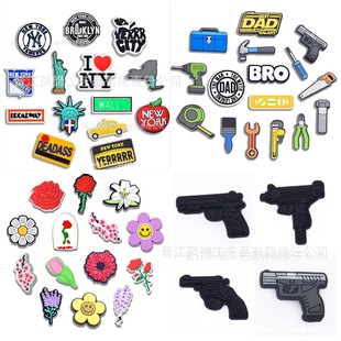 Amazon Hot crocc Hole Shoes Accessories Shoe Flower Shoe Buckle DIY Shoe Decorative Buckle Smart Star Accessories Removable