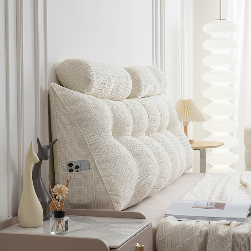 Bedside Waist Protection Pillow Sofa Three-Dimensional Backrest Cushion Bed Reading Soft Bag Backrest Cushion Bay Window Tatami Bed Backrest Waist Cushion