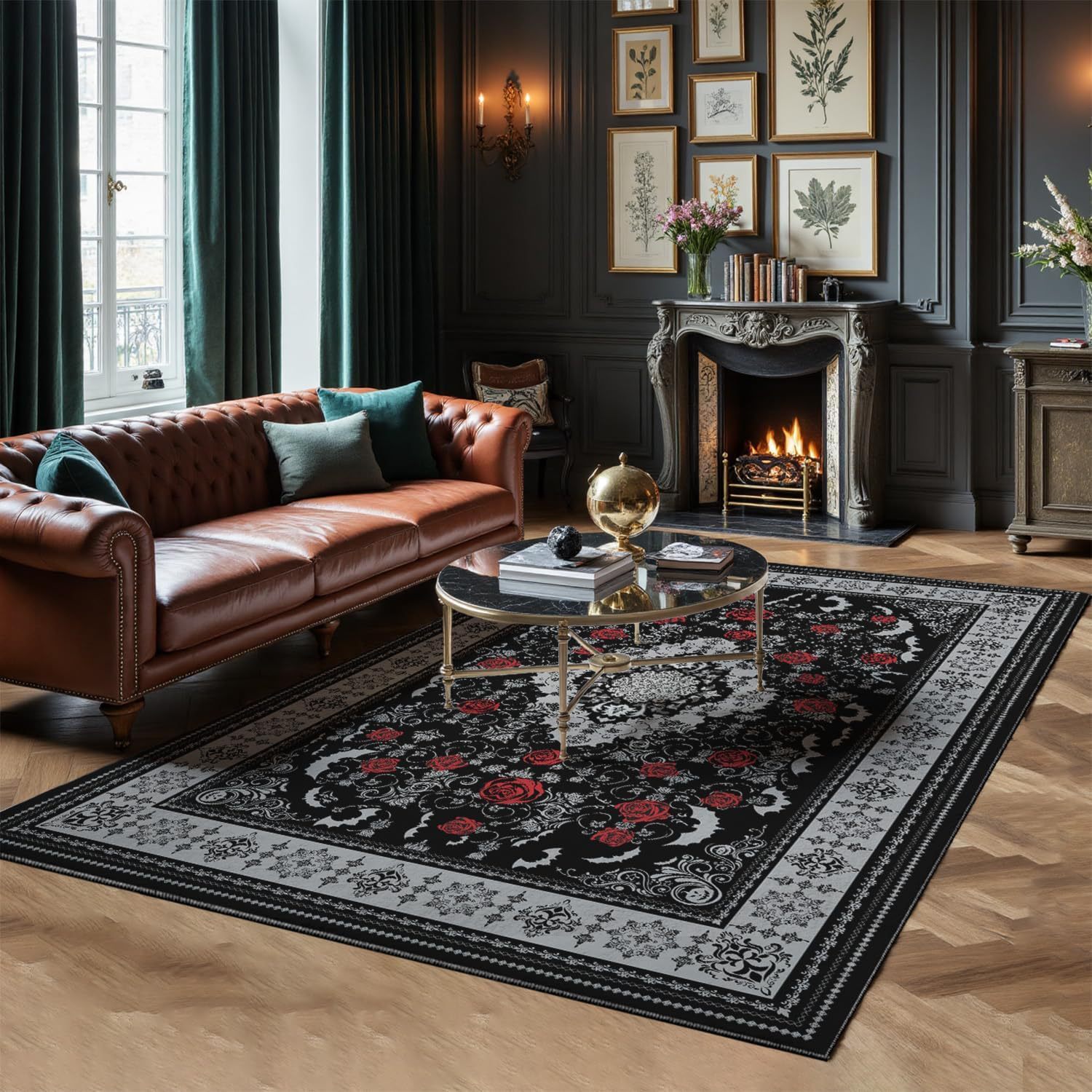 (Cross-border trading), retro non-slip carpet made of faux fur for living room