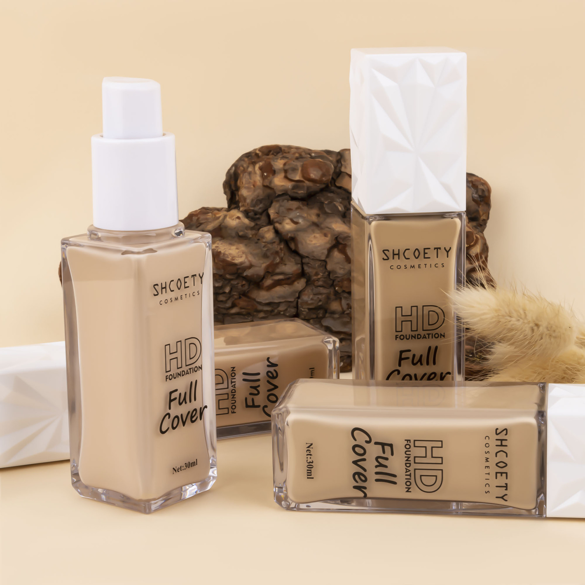 SHCOETY Moisturizing Concealer Oil-Control Foundation is easy to apply and does not fade, providing a long-lasting, clear and transparent nude makeup look. BB Cream is available for cross-border use undefined