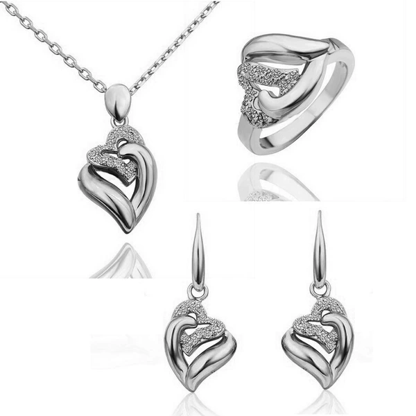 Necklace and earrings, ring