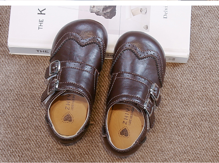 Scarpe in pelle per ragazzi stile britannico comode eleganti_voghion.com