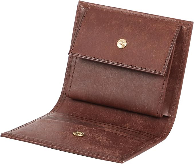 Amazon estilo japonés Lotte bolsa de dinero corta tarjeta de negocios retro portátil multifunción anti-robo billetera de cuero