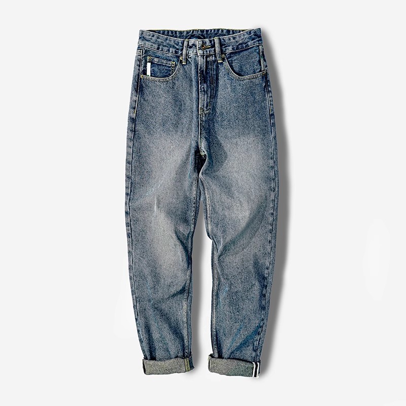 Zhang Jiani y Bai Yufan's Spring Festival Gala unisex jeans de pierna recta 2025 pantalones sueltos casuales de pierna ancha para todas las estaciones