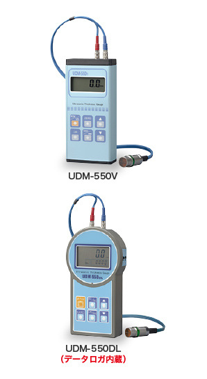 日本电磁测器NDK内置10种声速表的超声波测厚仪UDM-550V / 550DL
