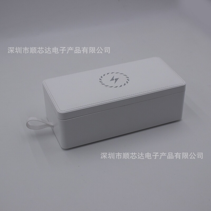 跨境Ai智能眼镜通用充电盒室内桌面户外可用内置电池带15W无线充|undefined