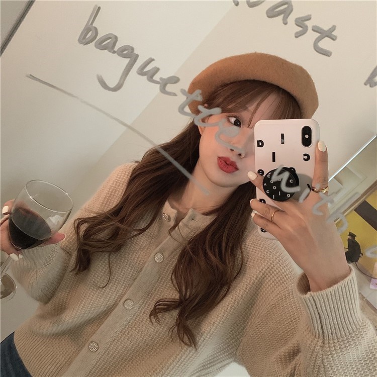Japanese retro sweater 2022 Autumn new style soft and fluffy knitted sweater, loose short cardigan jacket for women pic 21