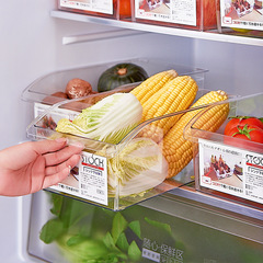 Selected Kitchen Food-Grade Refrigerator Drawer-Style Transparent Preservation Box Vegetable Freezing Dedicated Organizing Box
