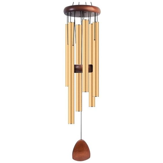 Metal wind chime 26 inch 6 tube wind chime ornaments 5 color home balcony small gifts Europe and America Amazon cross-border wind chime