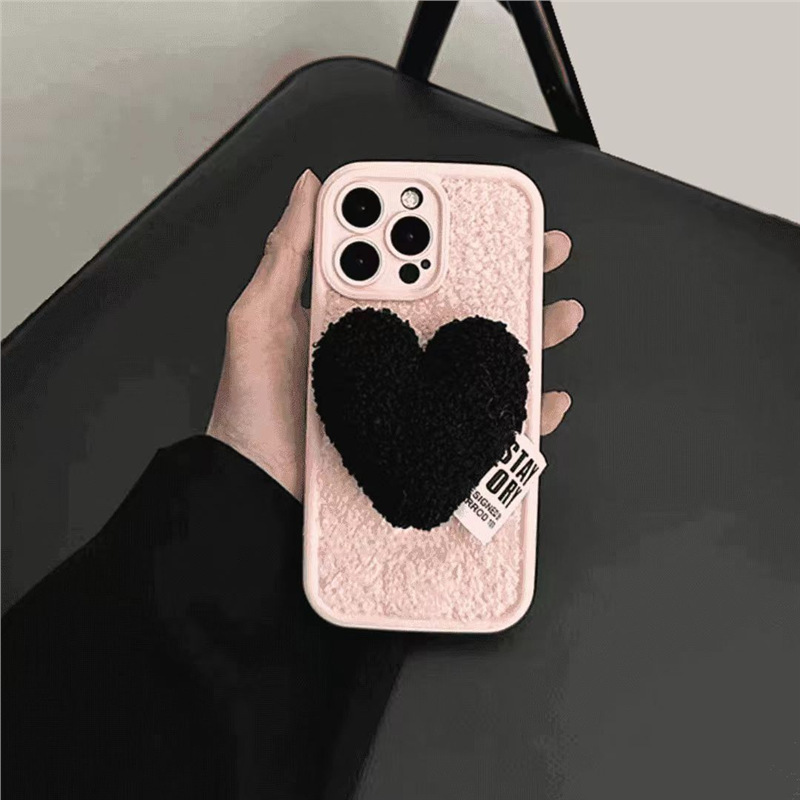 小红书爆款毛绒苹果16ProMax壳iPhone14Pro简约11适用15/13/2|undefined