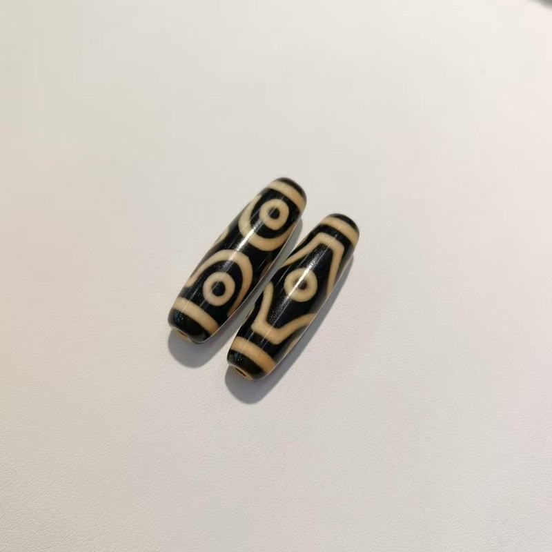 チベット式瑪瑙天珠2-9眼天珠牙黄風化包糊38mm天珠diyアクセサリーネックレス【a級】|undefined