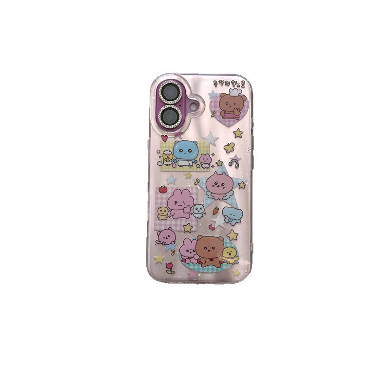 趣味彩色崔高兴链条适用iPhone16苹果15ProMax/14/13手机壳少女心|undefined