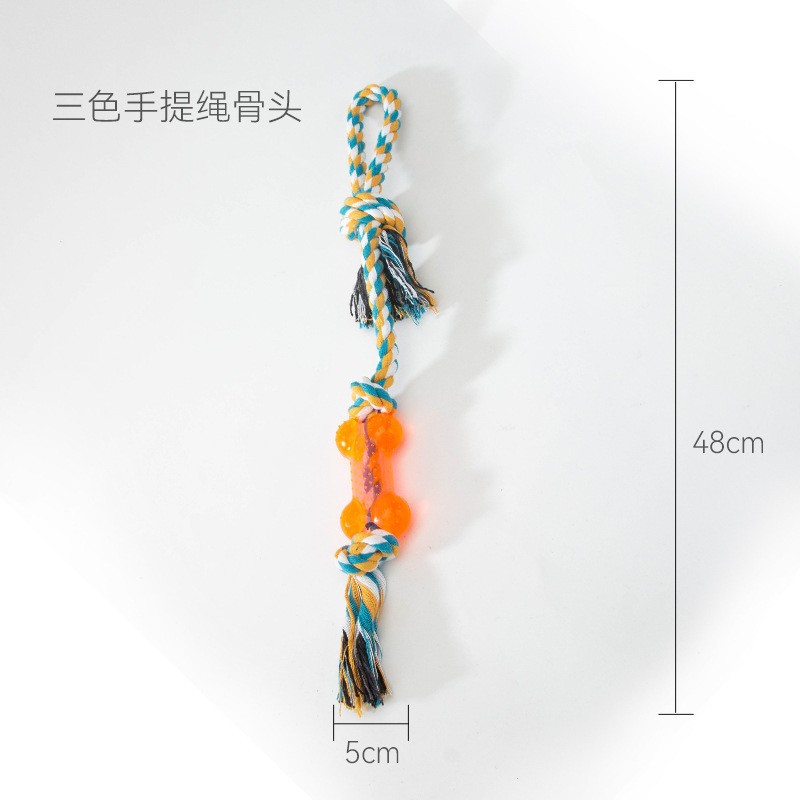 Molares de perro juguete cuerda mordedura cuerda de algodón mediano y pequeño perro entrenamiento 11 piezas conjunto interactivo mordedura resistente mascotas suministros