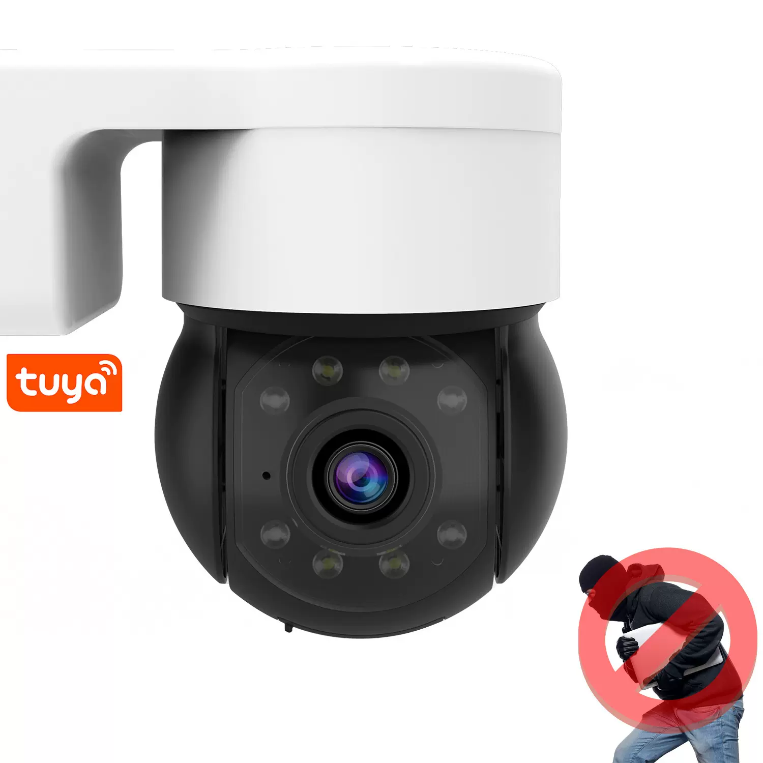 监控智能摄像头无线wifi智能360度跟踪球室外防雨摄像头