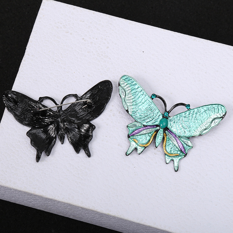 Simple Style Butterfly Alloy Enamel Women's Brooches display picture 3