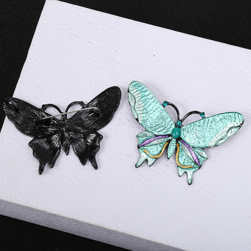 Holiday, Daily Occasion Simple Style Pin Butterfly Alloy Enamel Women's Brooches