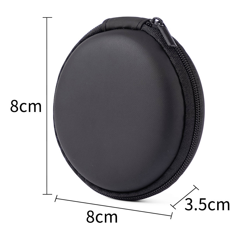 ポータブル円形evaイヤホン収納バッグbluetoothイヤホン収納ケースデータケーブル収納ケース|undefined