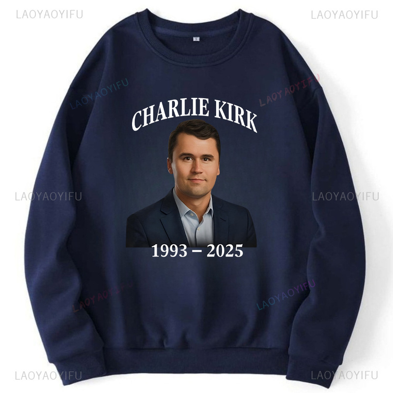 跨境欧码Charlie Kirk Hero Pullover True Patriot 1993-2025|undefined