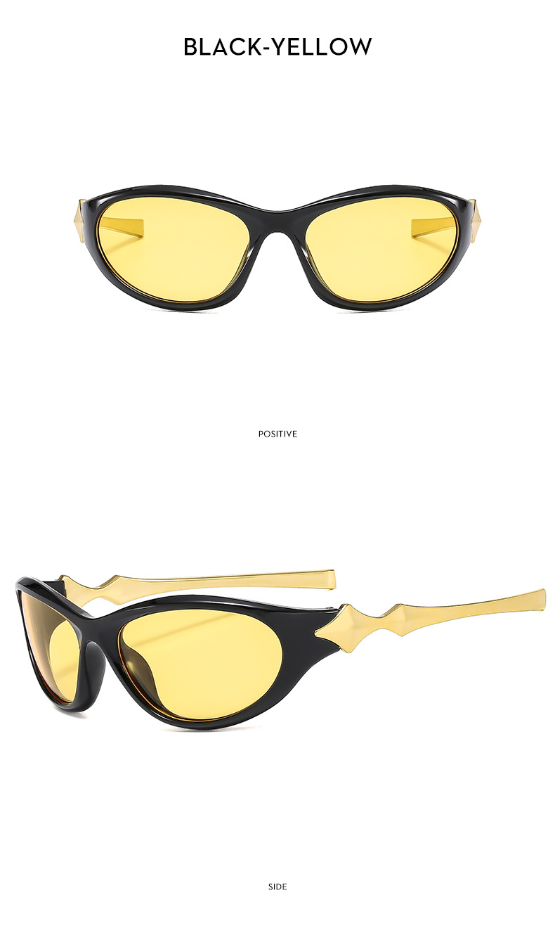 45g Weight Full Frame Glasses Structure Sunglasses Classification PC, UV400 Protection Lens Material Special-Shaped Mirror Glasses Style Outdoor, Travel Occasion Geometric Pattern Unisex Gender Streetwear Style Streetwear Geometric PC UV400 Protection Special-Shaped Mirror Full Frame Men's Sunglasses 11