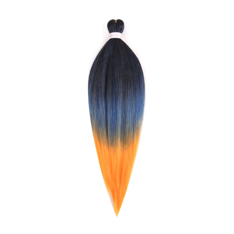 EZ Trenza PVC ignífugo a baja temperatura fibra multicolor flojo gran ganchillo de trenza fábrica de cabello recto un cabello