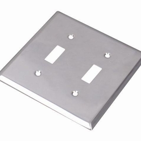 美标 不锈钢/不锈铁 拉丝/镜面面板 拨动开关插座面板