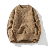 2026秋季男青少年圆领长袖宽松罗纹底摆针织衫运动风格透气，男装针织衫/毛衣，星座614