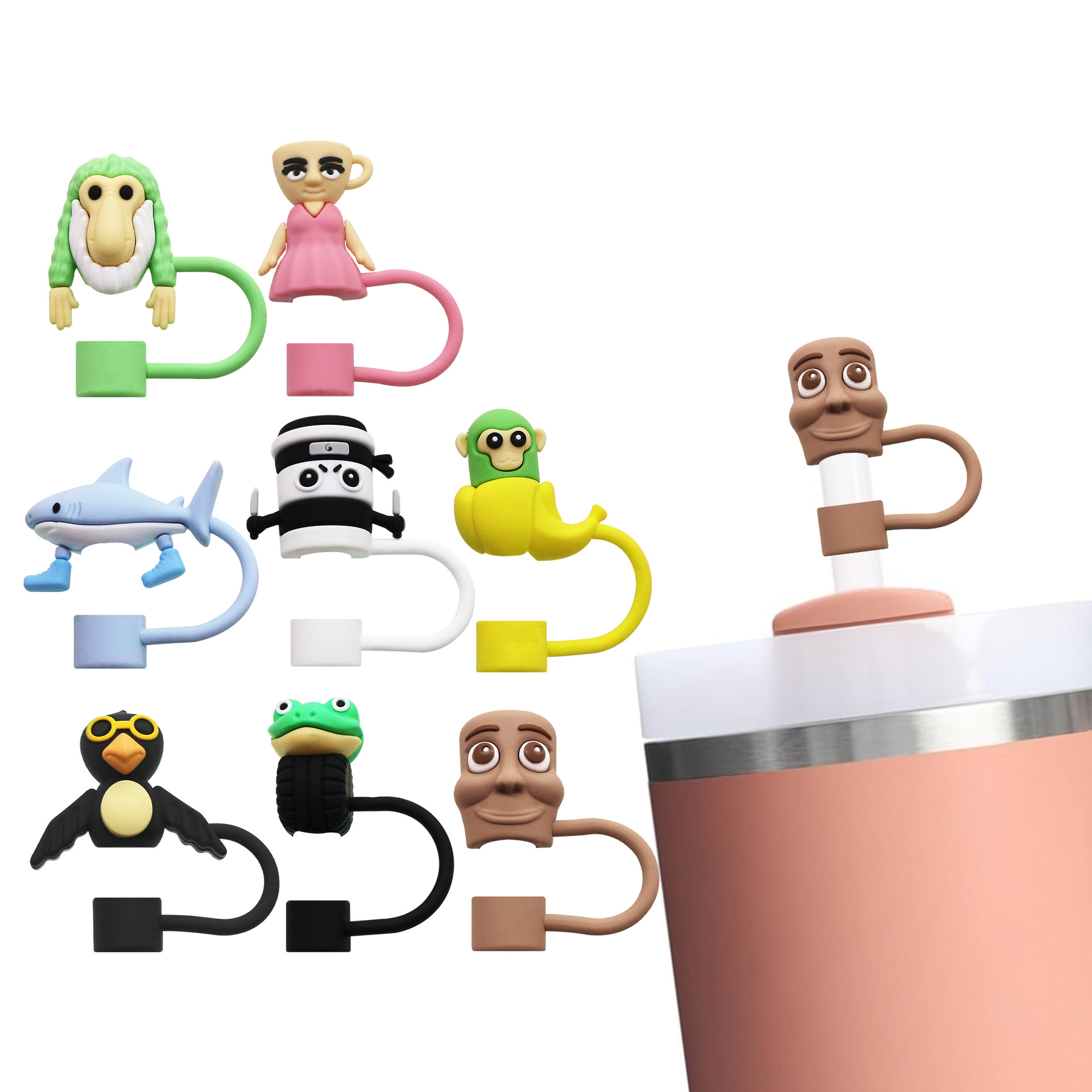 Explosión transfronteriza montaña y mar gorra de paja Stanley taza de agua manga de paja tungsahur palo de madera gorra de paja hombre