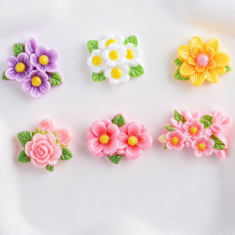 Glossy artificial daisy flowers DIY handmade hair clips, hair ties, phone case accessories, storage boxes, shoe charms, resin accessories Glossy artificial daisy flowers DIY handmade hair clips, hair ties, phone case accessories, storage boxes, shoe charms, resin accessories