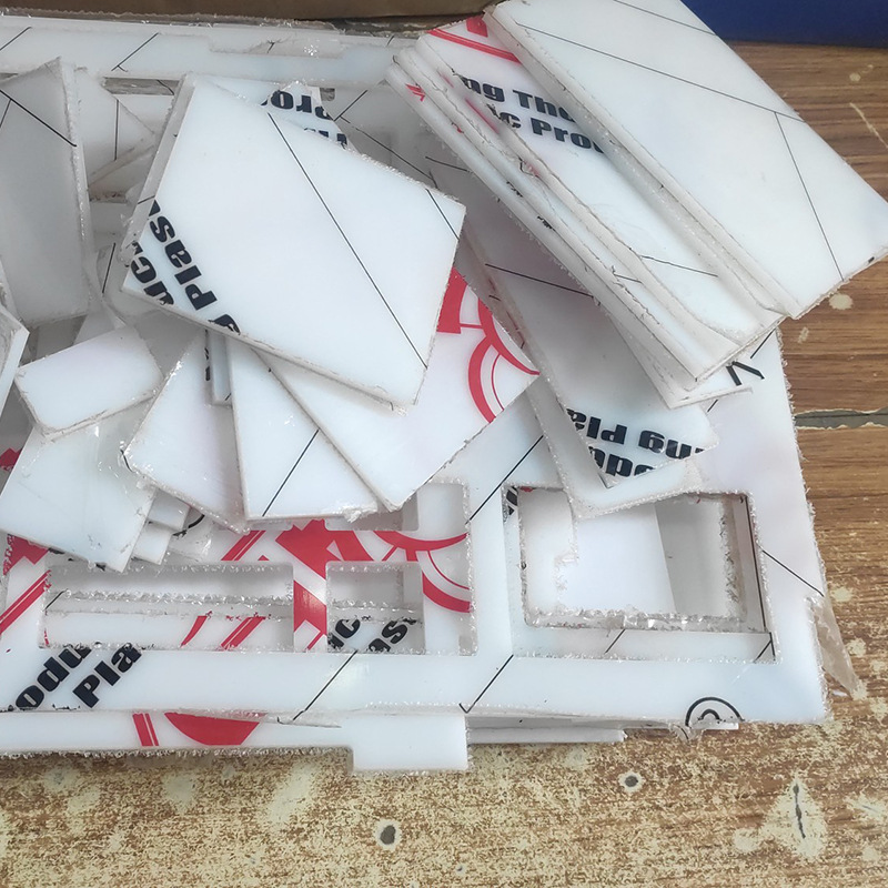 塑料pp板材白色尼龙板硬胶板切割垫板防水板食品板pe水箱窗台加工