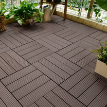 阳台地板自铺塑木户外室外露台庭院拼接木塑板公园花园工程木地板