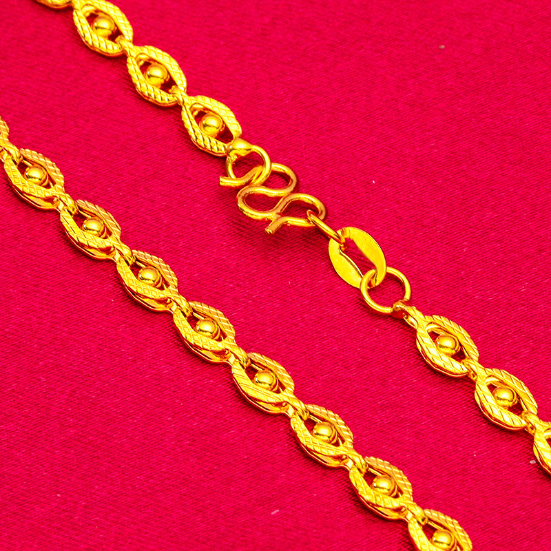 Unisex Jewelry Fashion gold necklace fashion sand gold bracelet _voghion.com