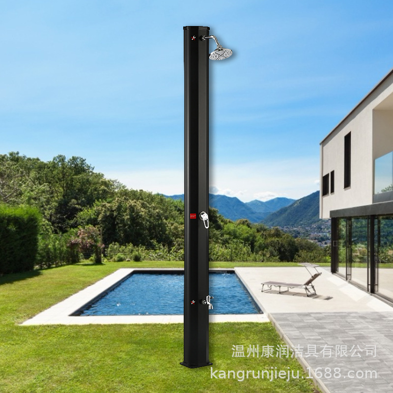 2023 solar protección UV PVC 35L integrado jardín al aire libre playa ducha columna